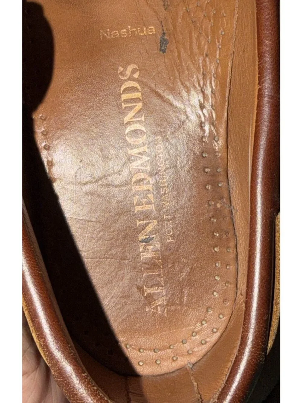 Allen Edmonds Nashua Tassel Leather Loafer Brown Black Shoes Size 11D Preppy